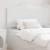 Tăblie cap cu headboard Alb Lucios 75 cm Lemn compozit GartenMobel Dekor
