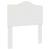 Tăblie cap cu headboard Alb Lucios 75 cm Lemn compozit GartenMobel Dekor