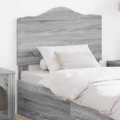 Tăblie cap cu headboard Gri Sonoma 75 cm Lemn compozit GartenMobel Dekor