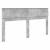 Tăblie cap cu headboard Gri din beton 200 cm Lemn compozit GartenMobel Dekor