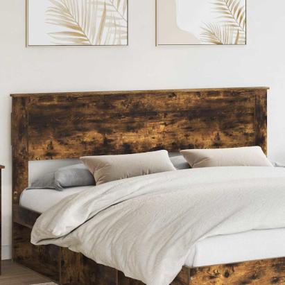 Tăblie cap cu headboard Stejar fumuriu 180 cm Lemn compozit GartenMobel Dekor