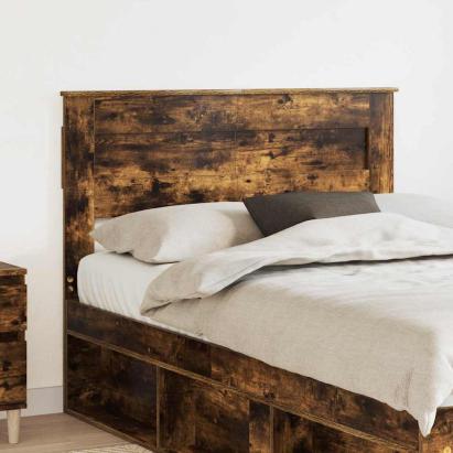 Tăblie cap cu headboard Stejar fumuriu 120 cm Lemn compozit GartenMobel Dekor