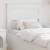 Tăblie cap cu headboard Alb 75 cm Lemn compozit GartenMobel Dekor