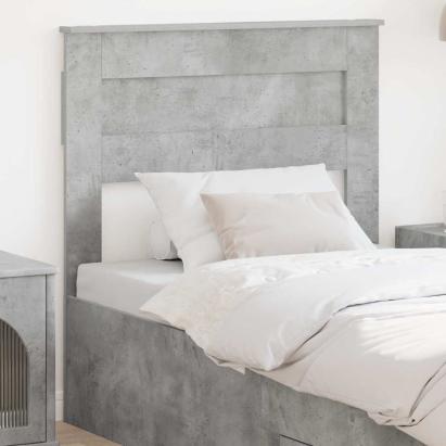 Tăblie cap cu headboard Gri din beton 75 cm Lemn compozit GartenMobel Dekor