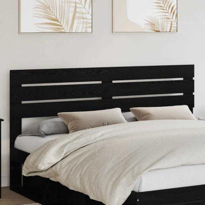 Tăblie cap cu headboard Stejar Negru 200 cm Lemn compozit GartenMobel Dekor