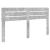 Tăblie cap cu headboard Gri din beton 200 cm Lemn compozit GartenMobel Dekor