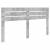 Tăblie cap cu headboard Gri din beton 180 cm Lemn compozit GartenMobel Dekor