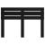 Tăblie cap cu headboard Stejar Negru 140 cm Lemn compozit GartenMobel Dekor