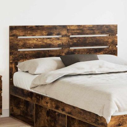 Tăblie cap cu headboard Stejar fumuriu 140 cm Lemn compozit GartenMobel Dekor