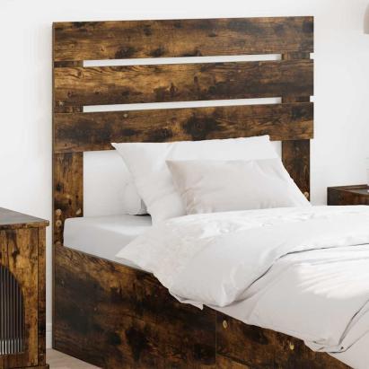 Tăblie cap cu headboard Stejar fumuriu 100 cm Lemn compozit GartenMobel Dekor