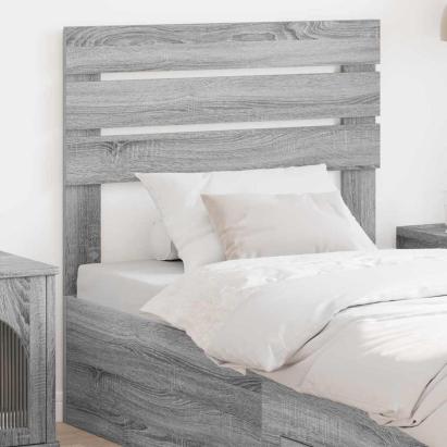 Tăblie cap cu headboard Gri Sonoma 100 cm Lemn compozit GartenMobel Dekor
