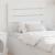 Tăblie cap cu headboard Alb 80 cm Lemn compozit GartenMobel Dekor