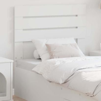 Tăblie cap cu headboard Alb 75 cm Lemn compozit GartenMobel Dekor
