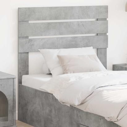 Tăblie cap cu headboard Gri din beton 75 cm Lemn compozit GartenMobel Dekor