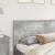 Tăblie cap cu headboard Gri din beton 200 cm Lemn compozit GartenMobel Dekor