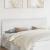 Tăblie cap cu headboard Alb Lucios 200 cm Lemn compozit GartenMobel Dekor