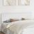 Tăblie cap cu headboard Alb 180 cm Lemn compozit GartenMobel Dekor
