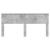 Tăblie cap cu headboard Gri din beton 180 cm Lemn compozit GartenMobel Dekor