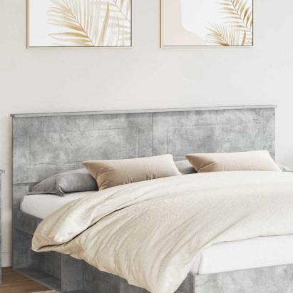 Tăblie cap cu headboard Gri din beton 180 cm Lemn compozit GartenMobel Dekor