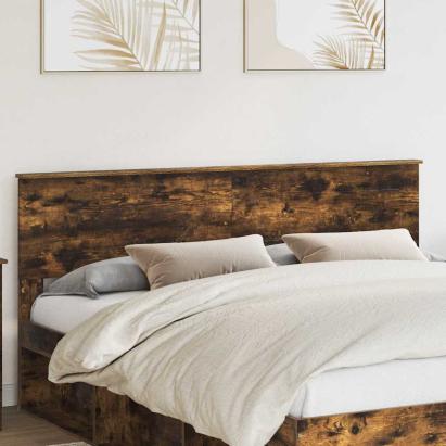 Tăblie cap cu headboard Stejar fumuriu 180 cm Lemn compozit GartenMobel Dekor