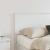Tăblie cap cu headboard Alb 160 cm Lemn compozit GartenMobel Dekor