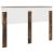 Tăblie cap cu headboard Stejar fumuriu 140 cm Lemn compozit GartenMobel Dekor