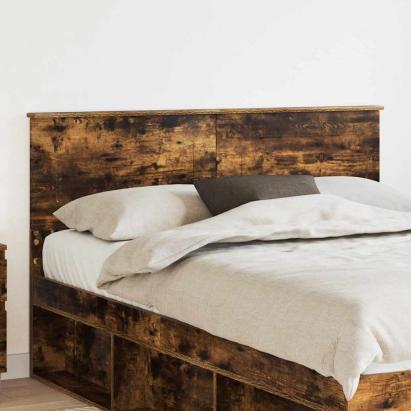 Tăblie cap cu headboard Stejar fumuriu 140 cm Lemn compozit GartenMobel Dekor