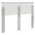 Tăblie cap cu headboard Gri din beton 135 cm Lemn compozit GartenMobel Dekor