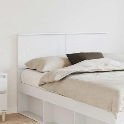 Tăblie cap cu headboard Alb 120 cm Lemn compozit GartenMobel Dekor