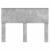 Tăblie cap cu headboard Gri din beton 120 cm Lemn compozit GartenMobel Dekor