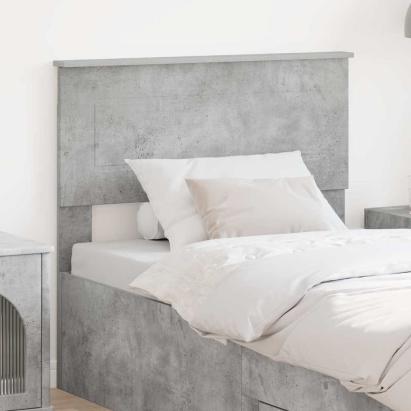 Tăblie cap cu headboard Gri din beton 75 cm Lemn compozit GartenMobel Dekor
