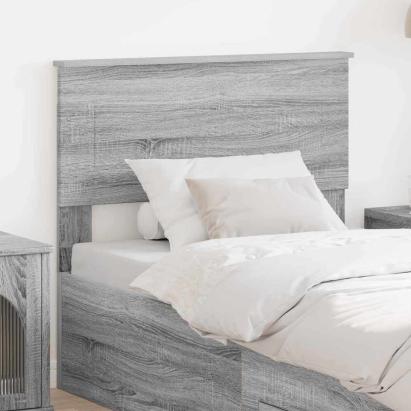 Tăblie cap cu headboard Gri Sonoma 75 cm Lemn compozit GartenMobel Dekor