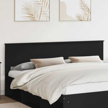Tăblie cap cu headboard Stejar Negru 200 cm Lemn compozit GartenMobel Dekor