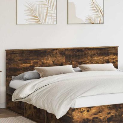 Tăblie cap cu headboard Stejar fumuriu 200 cm Lemn compozit GartenMobel Dekor