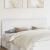 Tăblie cap cu headboard Alb Lucios 180 cm Lemn compozit GartenMobel Dekor