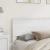 Tăblie cap cu headboard Alb Lucios 180 cm Lemn compozit GartenMobel Dekor