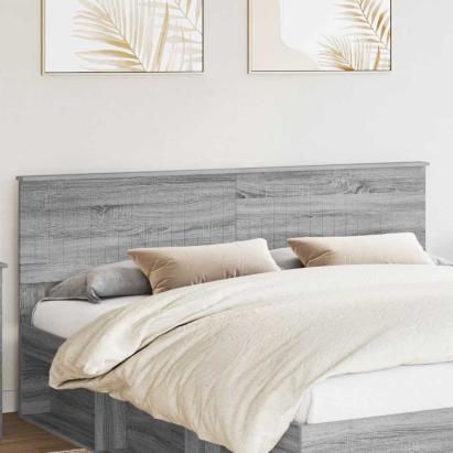 Tăblie cap cu headboard Gri Sonoma 180 cm Lemn compozit GartenMobel Dekor