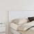 Tăblie cap cu headboard Alb 160 cm Lemn compozit GartenMobel Dekor