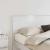 Tăblie cap cu headboard Alb Lucios 160 cm Lemn compozit GartenMobel Dekor