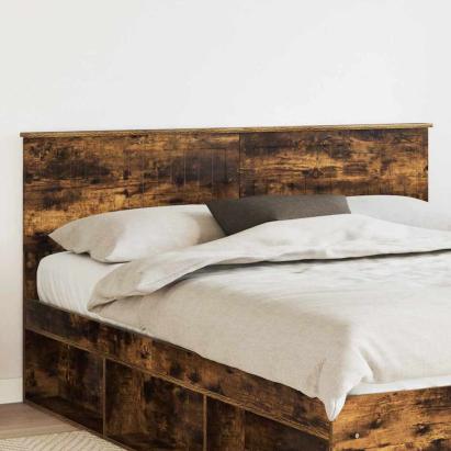 Tăblie cap cu headboard Stejar fumuriu 160 cm Lemn compozit GartenMobel Dekor