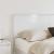 Tăblie cap cu headboard Alb Lucios 150 cm Lemn compozit GartenMobel Dekor