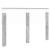 Tăblie cap cu headboard Gri din beton 140 cm Lemn compozit GartenMobel Dekor
