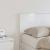 Tăblie cap cu headboard Alb Lucios 135 cm Lemn compozit GartenMobel Dekor