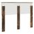 Tăblie cap cu headboard Stejar fumuriu 135 cm Lemn compozit GartenMobel Dekor