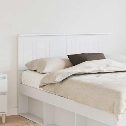 Tăblie cap cu headboard Alb 120 cm Lemn compozit GartenMobel Dekor