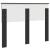 Tăblie cap cu headboard Stejar Negru 120 cm Lemn compozit GartenMobel Dekor