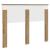 Tăblie cap cu headboard Stejar Artizanal 120 cm Lemn compozit GartenMobel Dekor