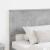 Tăblie cap cu headboard Gri din beton 100 cm Lemn compozit GartenMobel Dekor