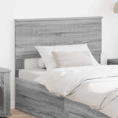 Tăblie cap cu headboard Gri Sonoma 100 cm Lemn compozit GartenMobel Dekor