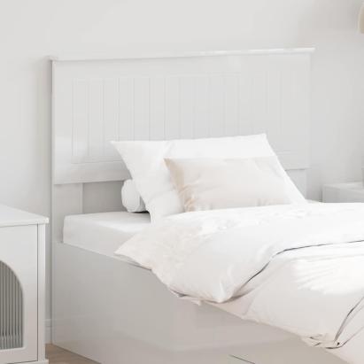 Tăblie cap cu headboard Alb Lucios 90 cm Lemn compozit GartenMobel Dekor